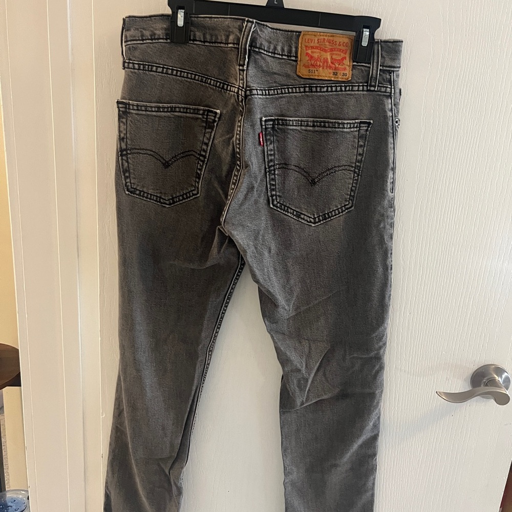 Signature by Levi Strauss Gray Slim Straight Jeans
